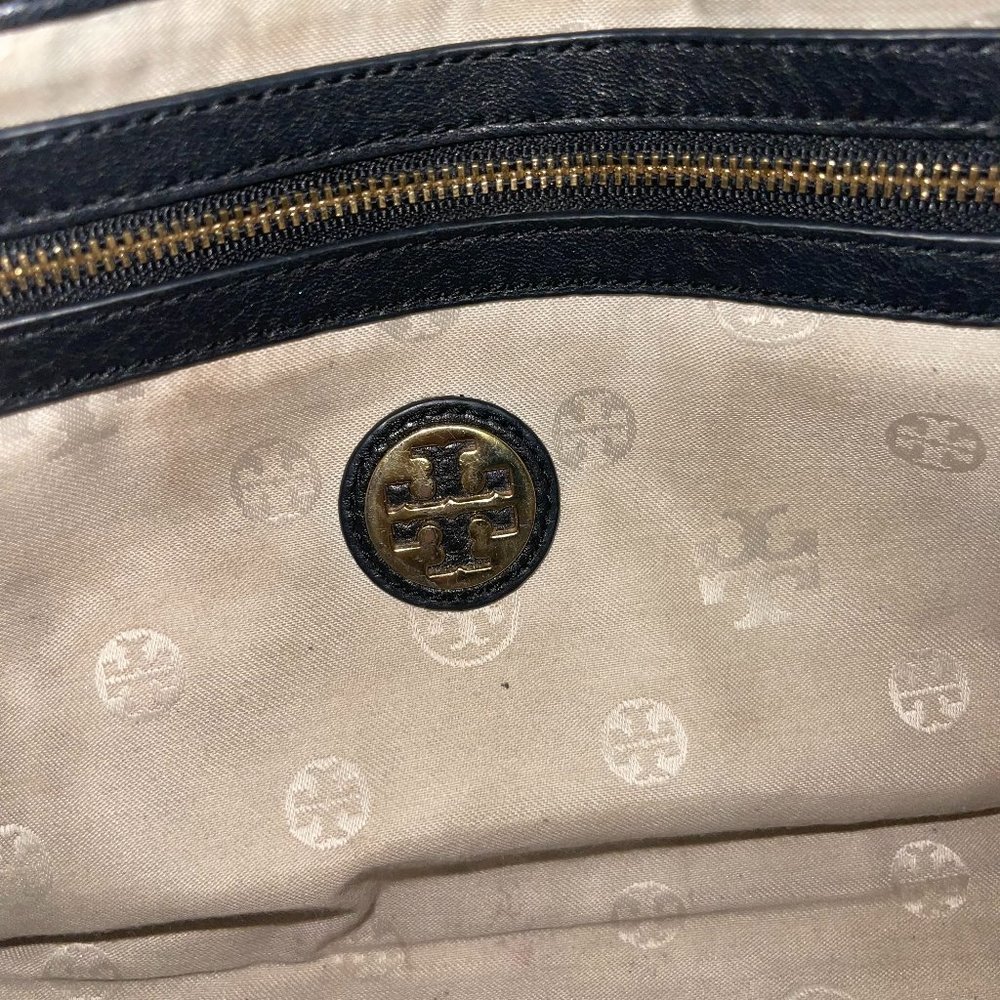 Tory Burch Black Leather Tote - Picture 6 of 10
